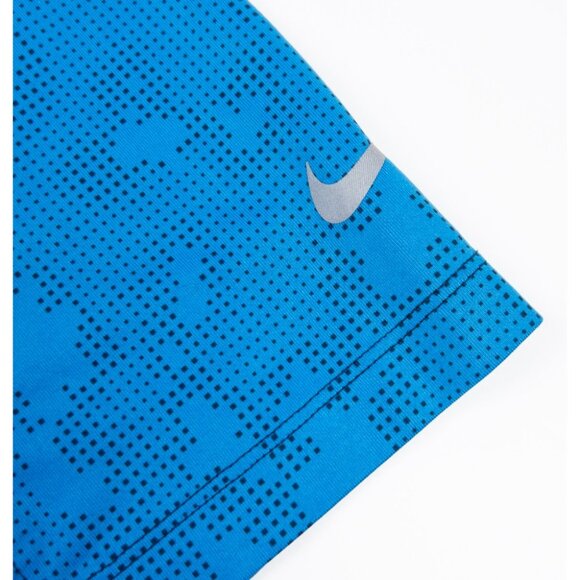 Disney Nike Golf Polo Men's Small Mickey Mouse Dot Camo Dri-Fit Wicking Blue - Picture 9 of 15